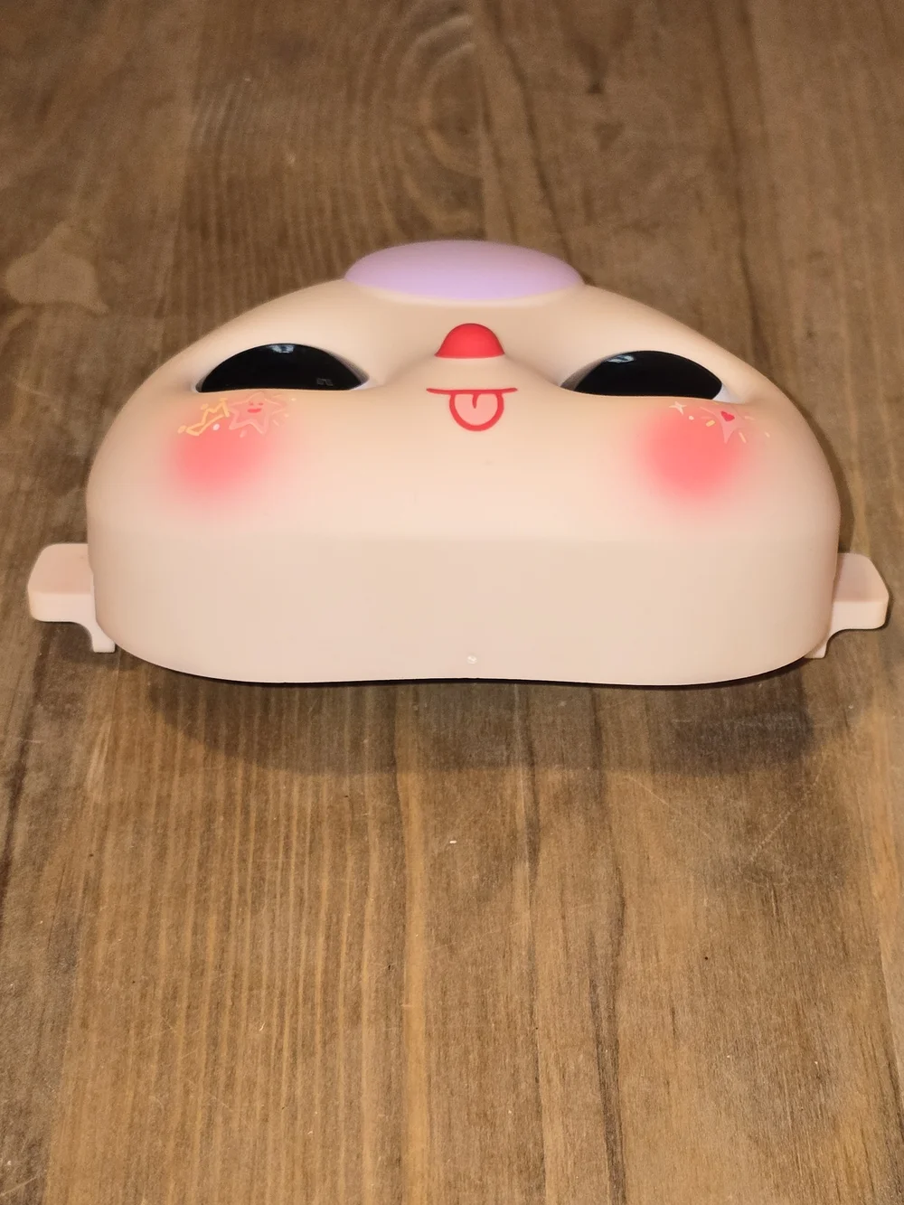 POP MART Baby Three 400% Replacement Face Plate Purple Hair Boba Eyes